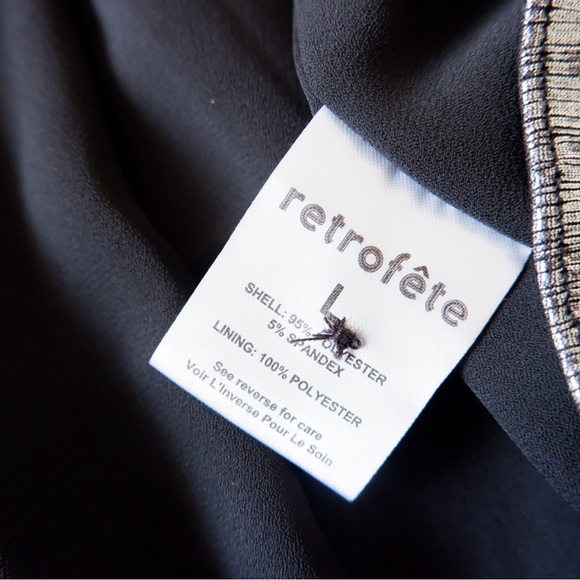 SOLD- RETROFETE Silver Mini Dress - Picture 10 of 11